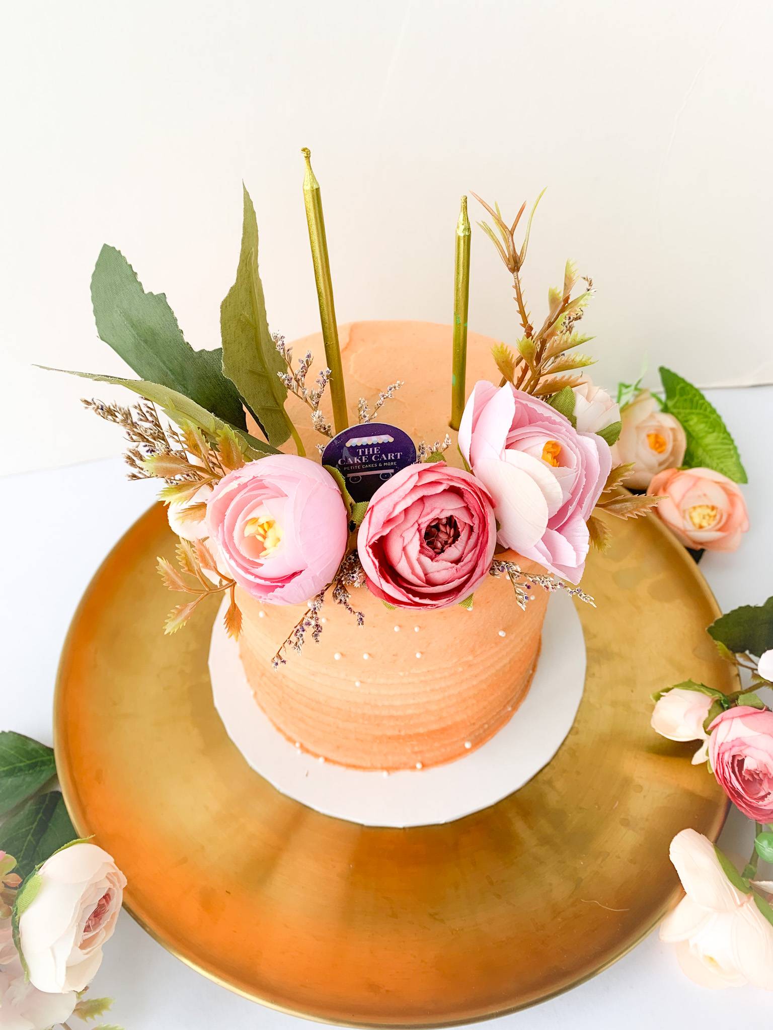 The Cake Cart Sunset Floral Cake